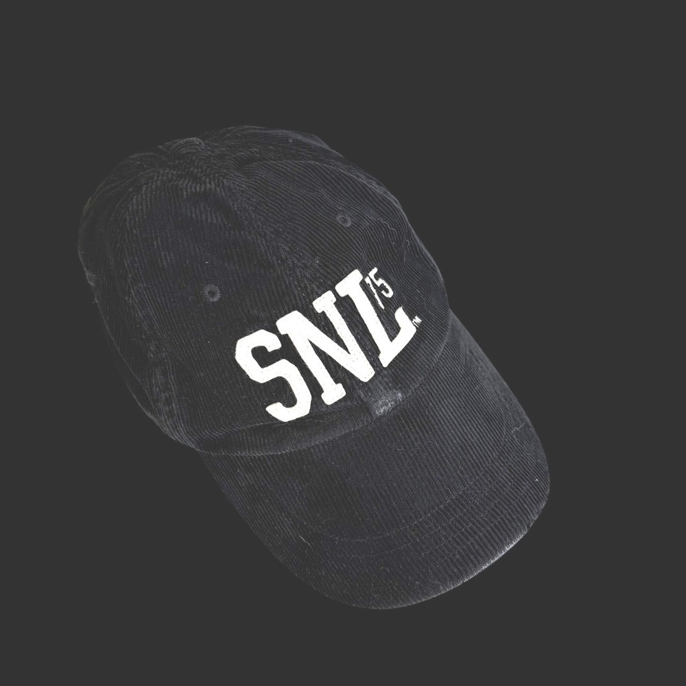 Roots Athletics Saturday Night Live SNL‎ 75 Black Corduroy Hat Adjustable 2004